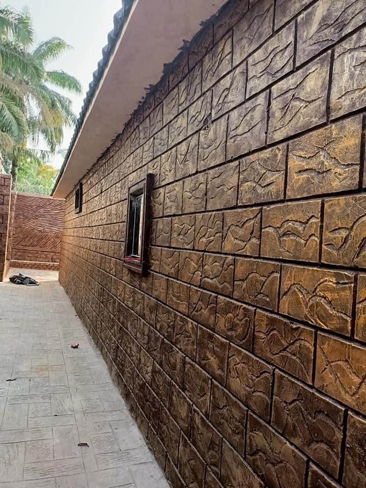 Stamped Stone Exterior Wall Finish, Abuja, F.C.T.